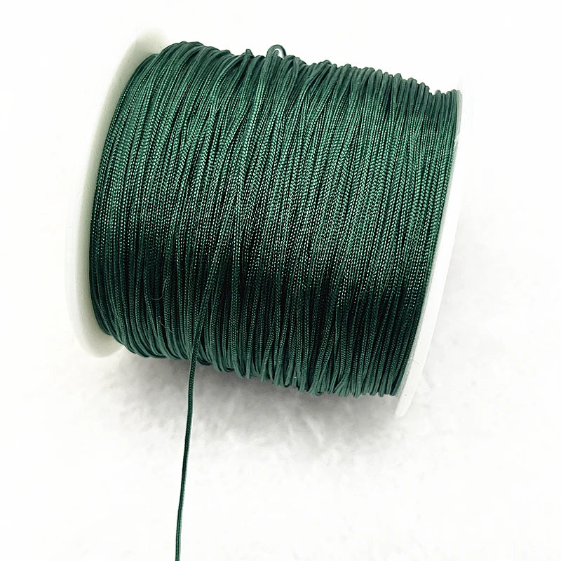 NEW 0.4/0.8/1.0/1.5mm Nylon Cord Thread Chinese Knot Macrame Cord Bracelet Braided String DIY Tassels Beading Shamballa Thread