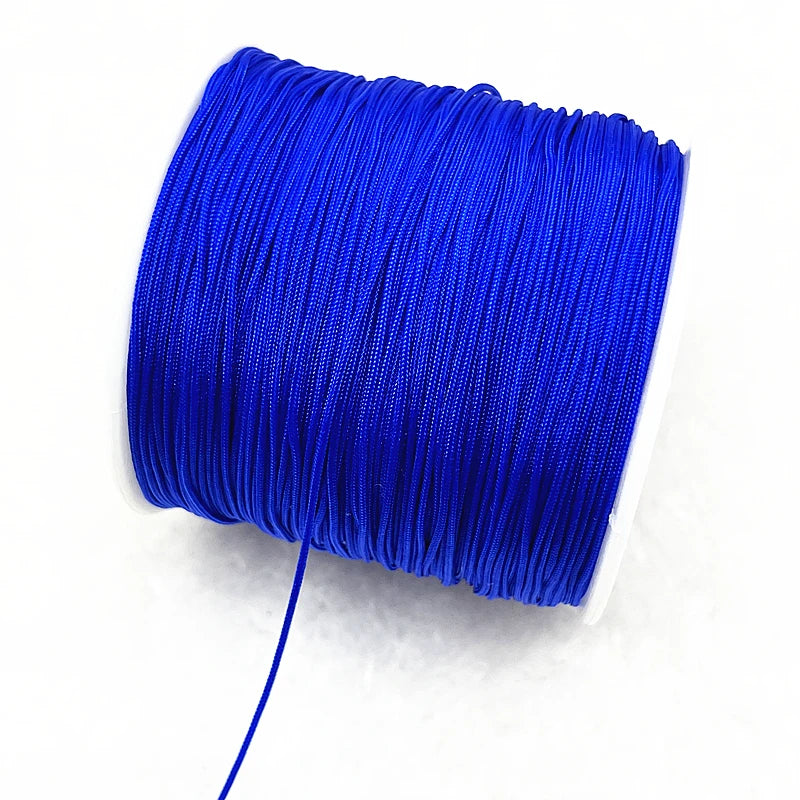 NEW 0.4/0.8/1.0/1.5mm Nylon Cord Thread Chinese Knot Macrame Cord Bracelet Braided String DIY Tassels Beading Shamballa Thread