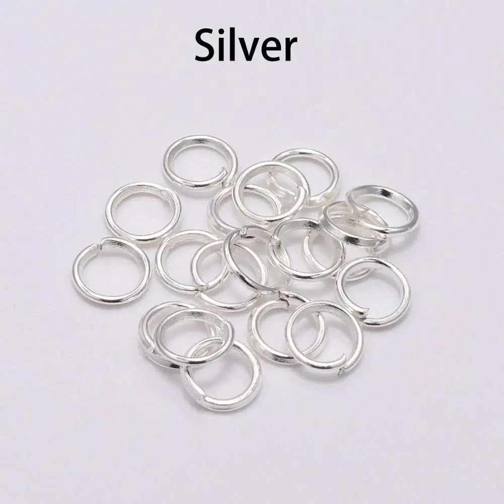200pcs/lot 4-8 mm Jump Rings Split Rings Connectors For Diy Jewelry Finding Making Accessories Wholesale Supplies