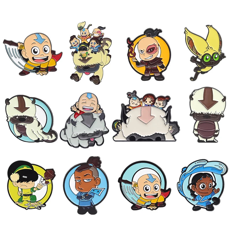 6-23Pcs/Set Humor Comedy Anime Movie Collected Enamel Pins Cartoon Role Red Eared Rabbit Cat Dog Brooch Lapel Badge Jewelry Gift