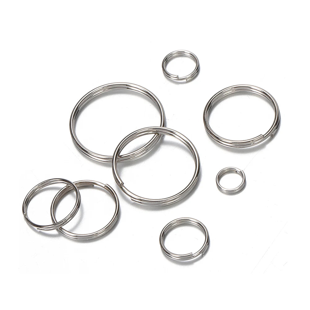 50pcs Key Ring Connector for DIY Keychain Making Findings