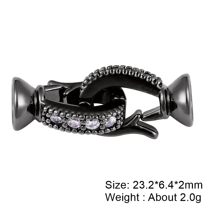 Juya Creative Copper Fasteners Connector Decoration Locks Clasps Accessories For DIY Needlework Beads Gems Pearls Jewlery Making