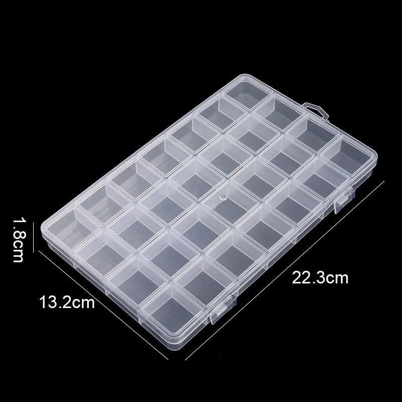 2026Transparent Storage Container Jewelry Box Clear Plastic Organizer Box Empty Earring Storage Organizer Display Case for Beads