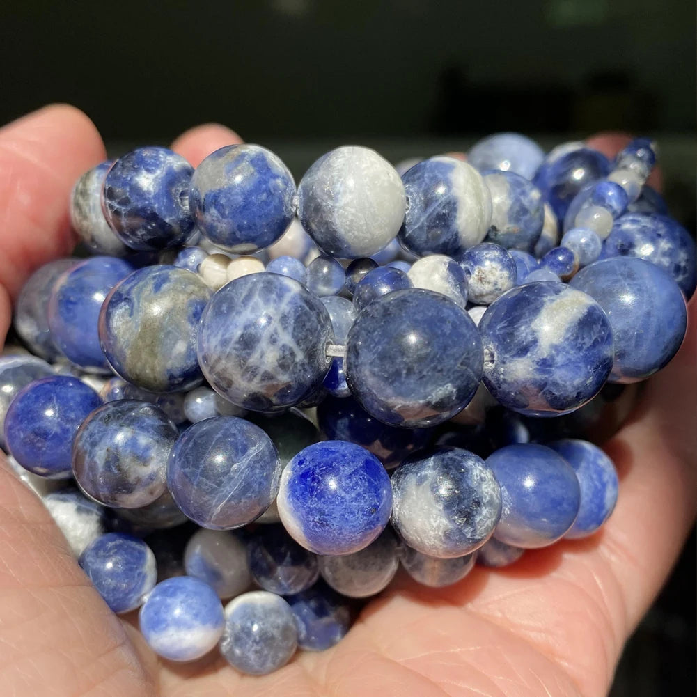 Natural Stone Beads 4 6 8 10mm Tiger Eye Lava Amazonite Turquoises Agates Jaspers Beads For Jewelry Making DIY Bracelet Necklace