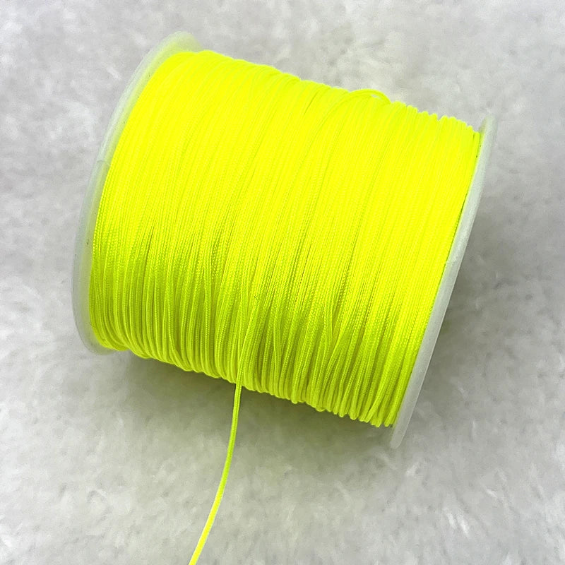 NEW 0.4/0.8/1.0/1.5mm Nylon Cord Thread Chinese Knot Macrame Cord Bracelet Braided String DIY Tassels Beading Shamballa Thread