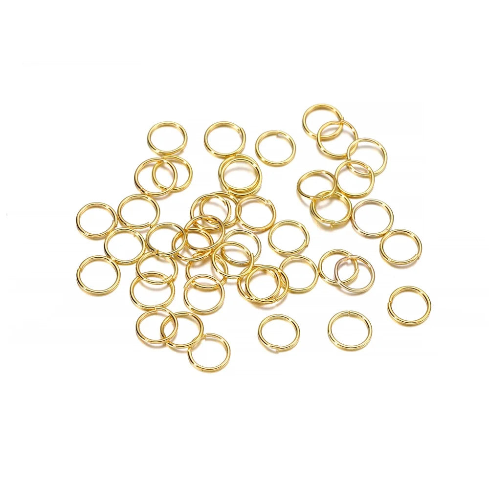 50-200pcs/lot 3-20 mm Jump Rings Split Rings Connectors For Diy Jewelry Finding Making Accessories Wholesale Supplies