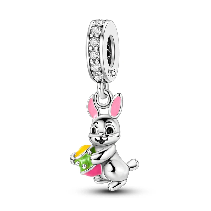 Silver Plated Cute Animals Charms Pendant Lovely Penguin Avocado Dangle Charm Beads Fit Bangle Bracelet Necklace Women Jewelry