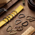 30/60/100Pcs D-ring buckle stainless steel semi-circular D-ring adjustable hardware bag belt process DIY accessories
