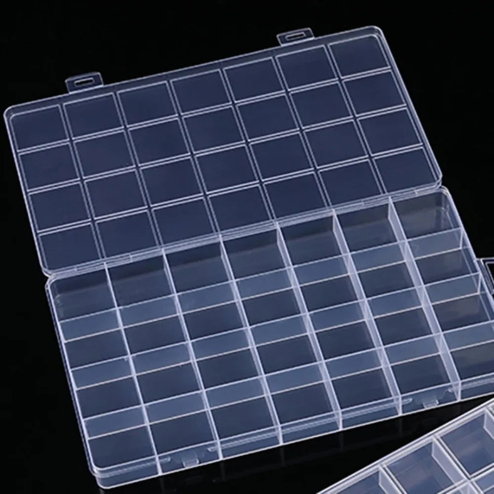 2026Transparent Storage Container Jewelry Box Clear Plastic Organizer Box Empty Earring Storage Organizer Display Case for Beads