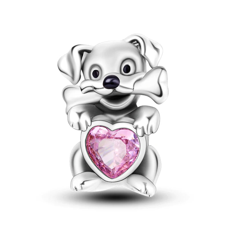 Silver Plated Cute Animals Charms Pendant Lovely Penguin Avocado Dangle Charm Beads Fit Bangle Bracelet Necklace Women Jewelry