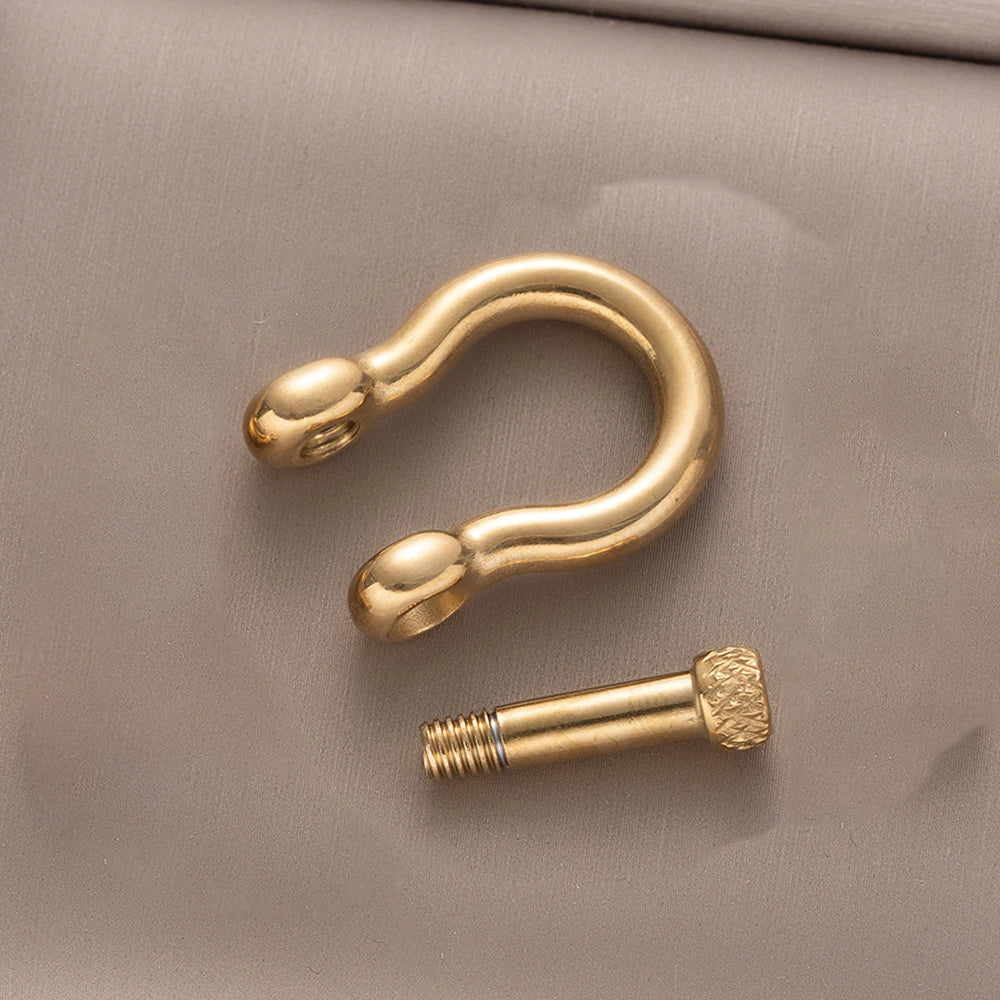 1pcs 304 Stainless Steel D-Ring Anchor Shackle Clasps Screw Lock Bow Horseshoe Buckle for DIY Bracelets Purse Jewelry Making