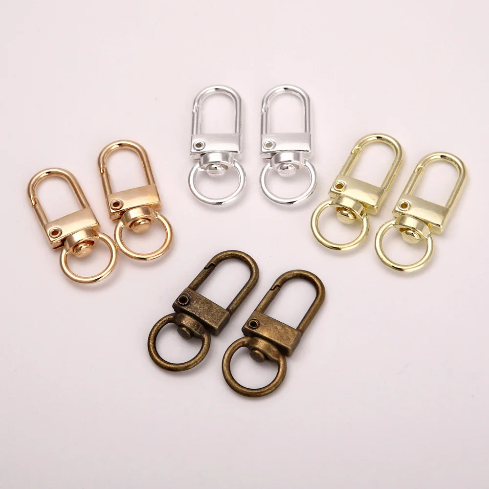 10pcs/lot Colorful Lobster Clasp Hooks Gold Color Silver Plated DIY Jewelry Making Findings for Keychain Neckalce Bracelet