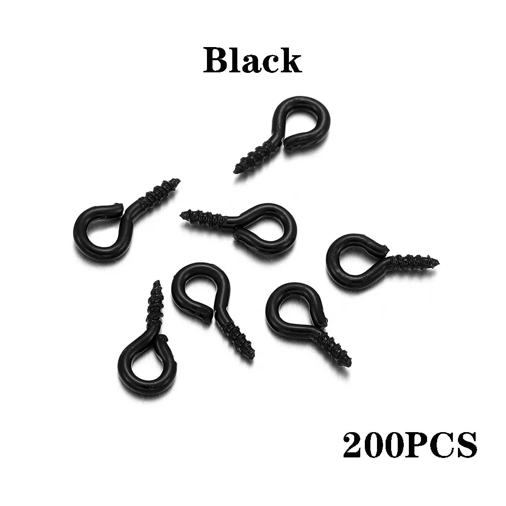 100-200pcs/lot Small Tiny Eye Pins Eyepins Hooks Eyelets Screw Threaded Clasps Hooks Supplies For Jewelry Findings Wholesale