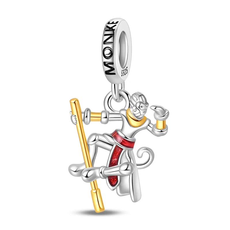 Silver Plated Cute Animals Charms Pendant Lovely Penguin Avocado Dangle Charm Beads Fit Bangle Bracelet Necklace Women Jewelry