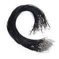 10Pcs/lot 1.5/2mm Leather Cord Necklace With Clasp Adjustable Braided Rope for Jewelry Making DIY Necklace Bracelet Supplies