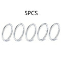 5/10Pcs 16G Nose Ring Hoop Stainless Steel Hinged Nose Rings Septum Clicker Tragus Helix Cartilage Daith Rook Earring Piercing