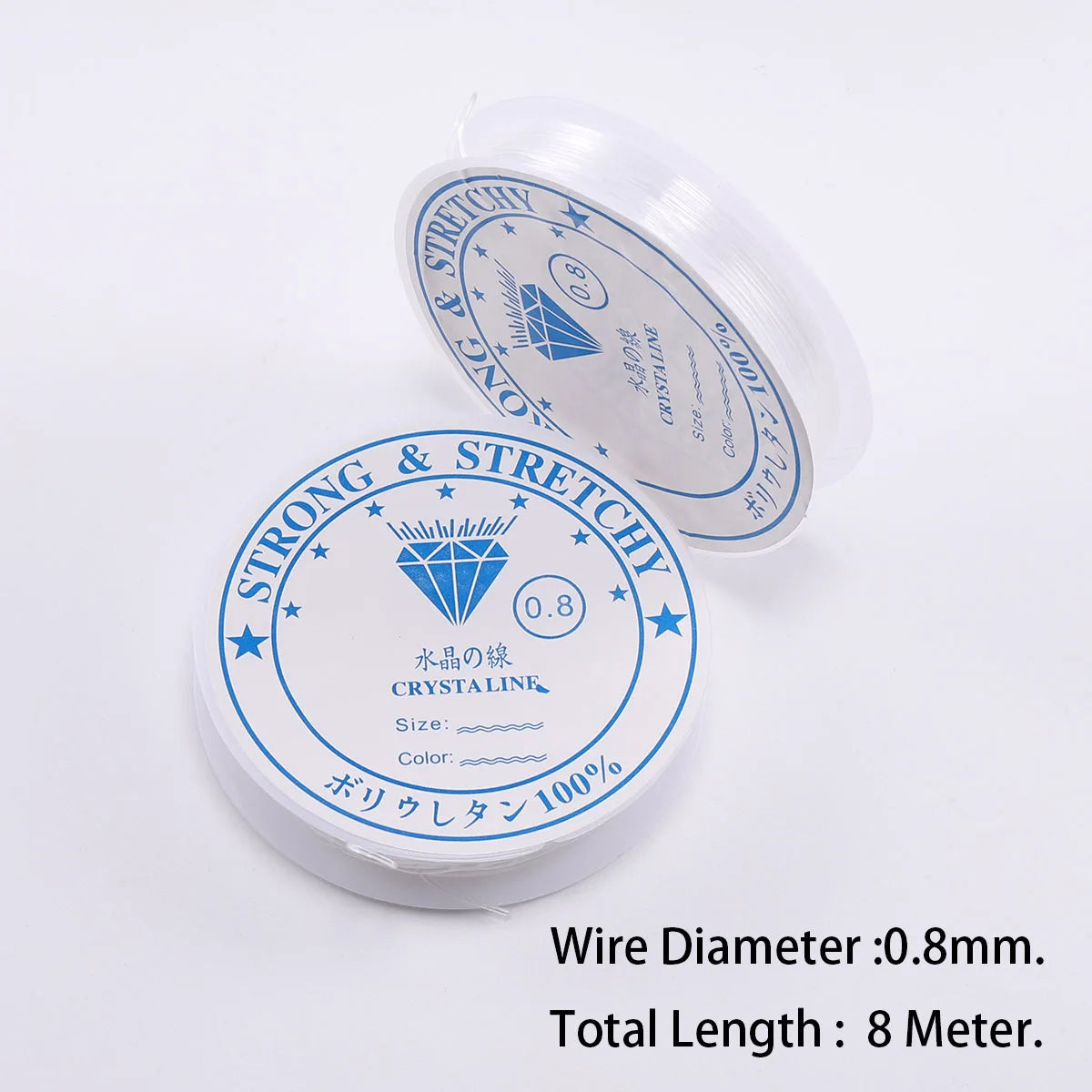 0.4/0.5/0.6/0.7/0.8/1mm Transparent Elastic Rope Round Crystal Line Rubber Cord For Jewelry Making Supplies DIY Beading Bracelet