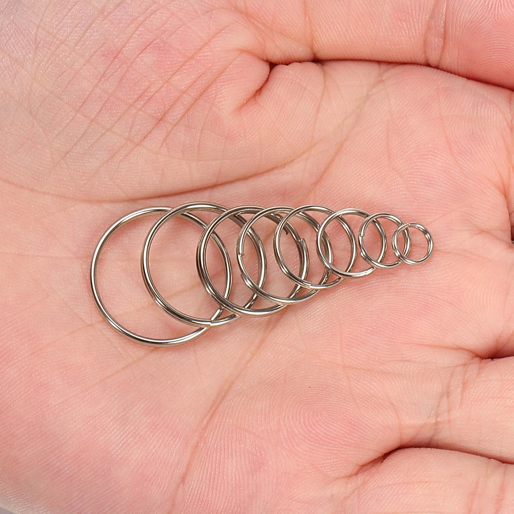 50pcs Key Ring Connector for DIY Keychain Making Findings