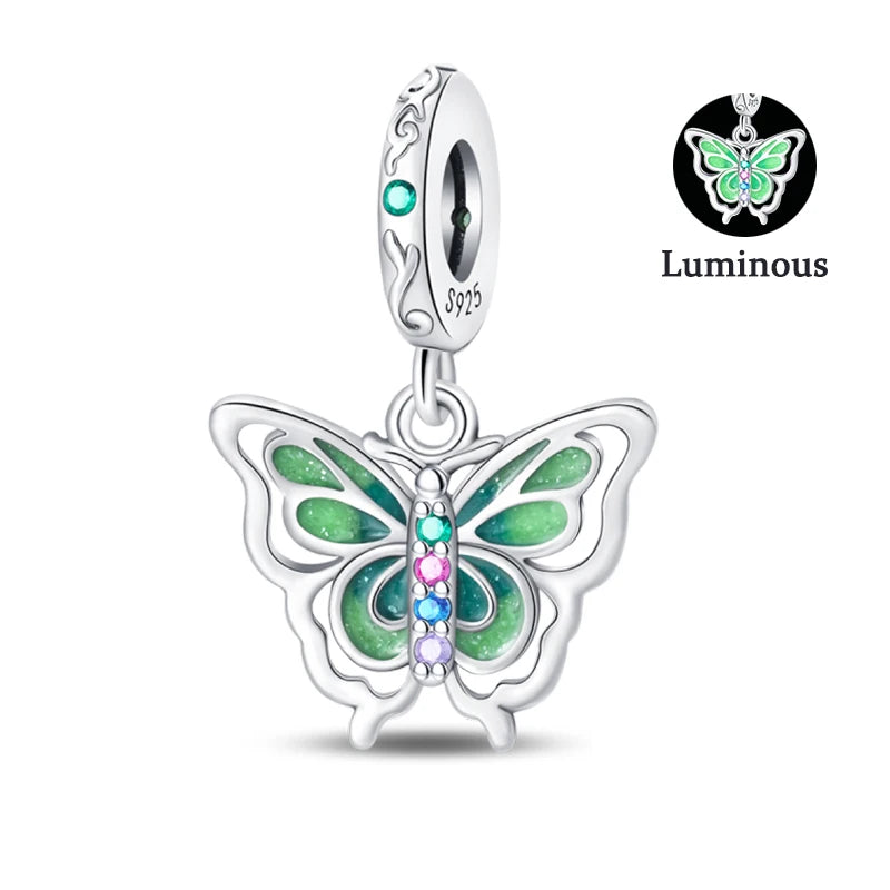 Silver Plated Cute Animals Charms Pendant Lovely Penguin Avocado Dangle Charm Beads Fit Bangle Bracelet Necklace Women Jewelry