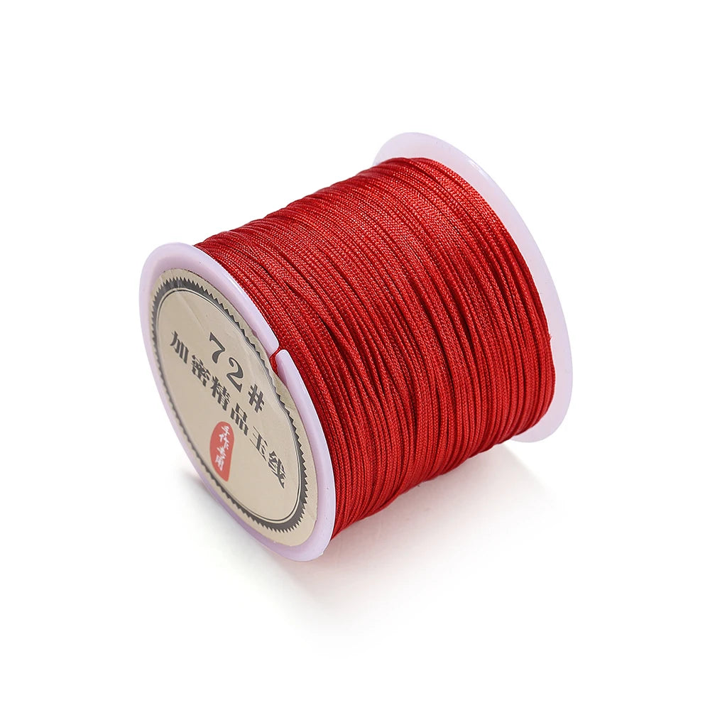 50M/roll 0.8mm Nylon Thread Cord Chinese Knot Cord Bracelet Braided String For DIY Tassels Beading String Jewelry Making